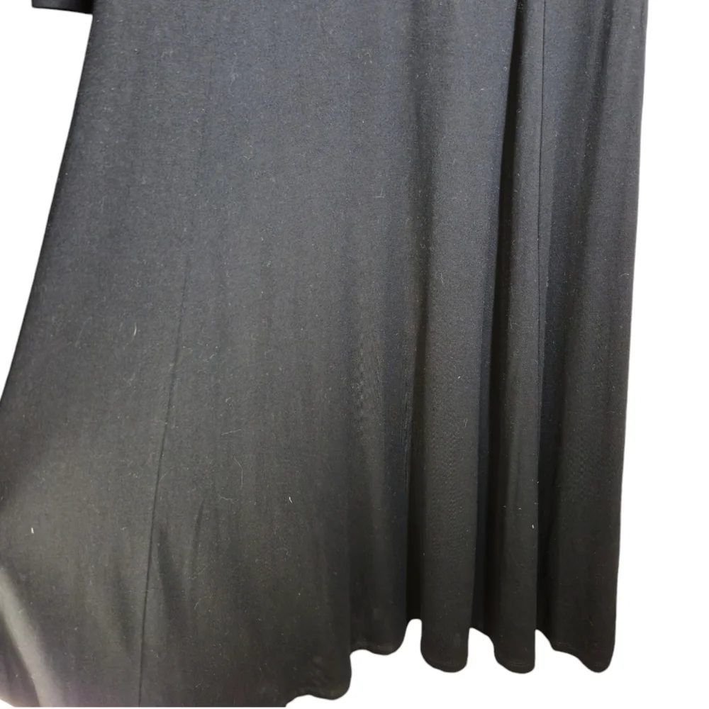 Boden Alanna Three Quarter Sleeve Knit Black Midi Dress size 4